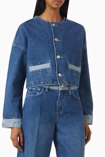 Verona Cropped Jacket in Denim