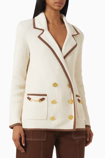 Ranch Blazer in Ribbed-knit