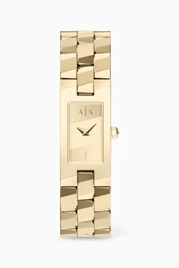 Elise Quartz Watch in Stainless Steel, 16mm