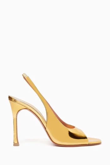 Alexa 105 Slingback Sandals in Metallic Leather