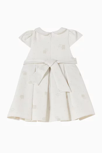 Bow Jacquard Dress