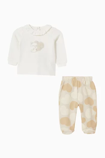 T-shirt & Pants Set in French Terry