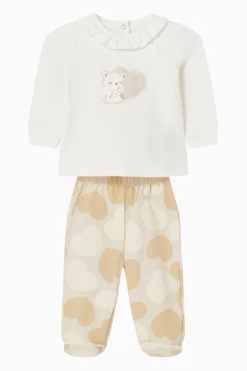 T-shirt & Pants Set in French Terry