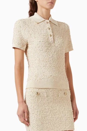 Polo Shirt in Tweed