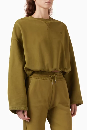 Embroidered Sweatshirt in Jersey