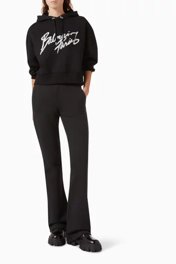 Embroidered Sweatpants in Jersey
