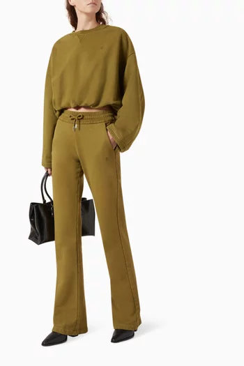 Embroidered Sweatpants in Jersey