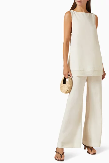 Calia Boat-neck Asymmetric Top