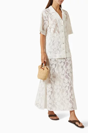 Lucine Lace Collared Shirt