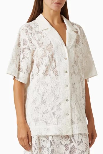 Lucine Lace Collared Shirt