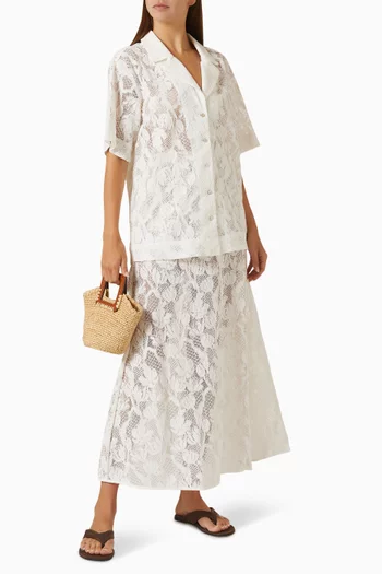 Lucine Maxi Skirt in Lace