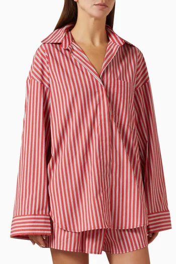 Misha Striped Oversized Shirt