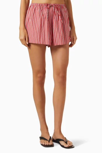 شورت ميشا بنقشة مخططة قطن