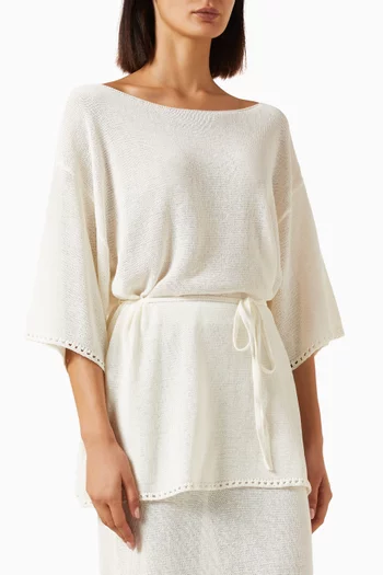 Tari Boat-neck Knit Top