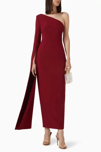 Phoebe Maxi Dress in Crepe