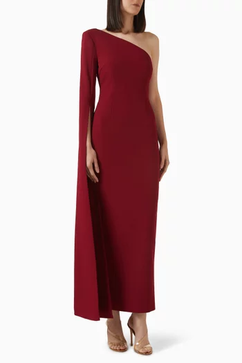 Phoebe Maxi Dress in Crepe