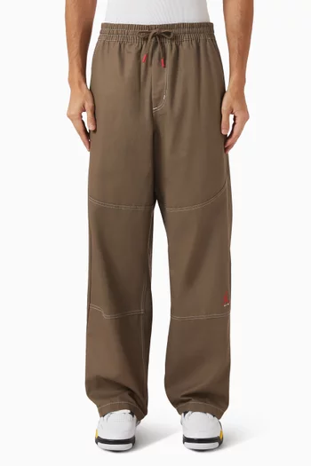 Drawstring Wide-leg Pants