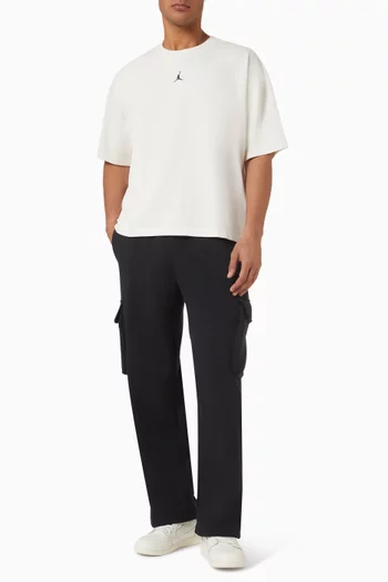 Brooklyn Oversized Cargo Pants in Fleece