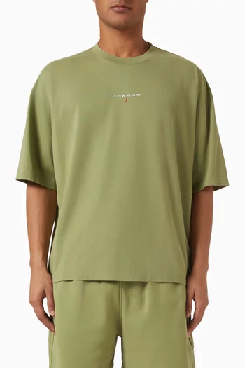 Flight Essentials Oversized Patch T-shirt in Cotton