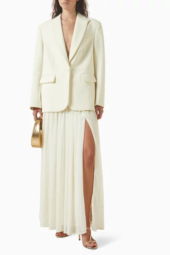 Katherine Oversized Plunge-neck Blazer