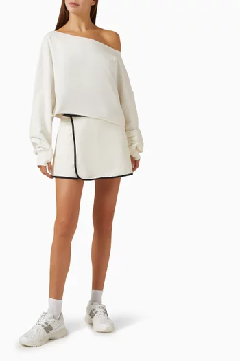 Brenda Wrap Skort in Cotton-blend