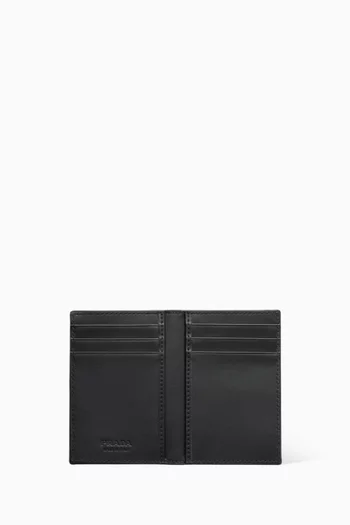 Logo Card Holder in Leather