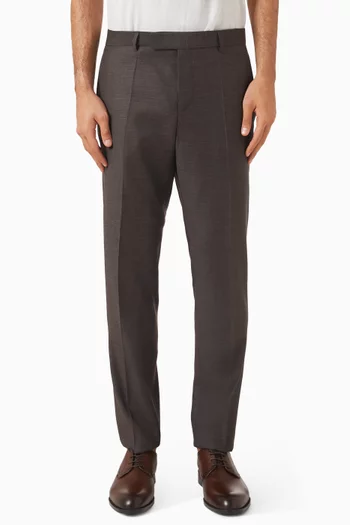 Slim-fit Pants in Wool-blend