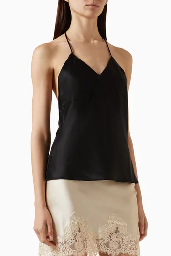 Natasia Top in Satin