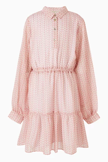 Monogram Dress in Crepe