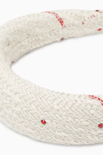 llianna Diamante Headband in Tweed