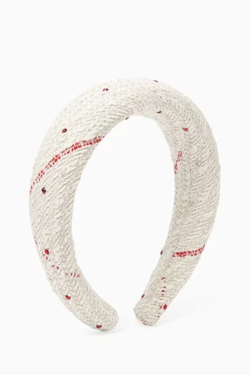 llianna Diamante Headband in Tweed