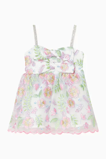 Macy Embroidered Mini Dress