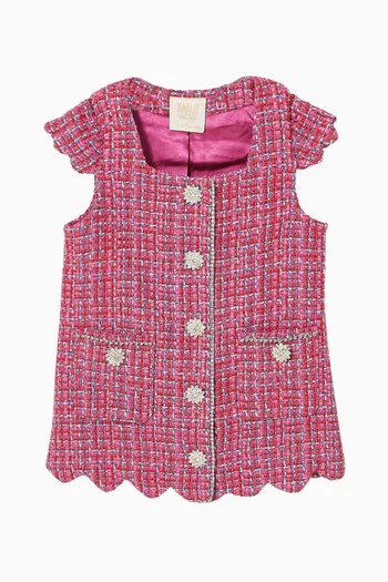Abbey Mini Dress in Tweed