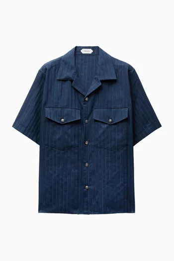 Jacquard Shirt in Cotton Blend