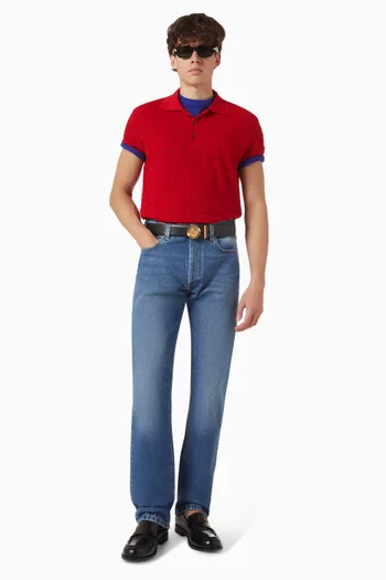 Polo Shirt in Wool-knit