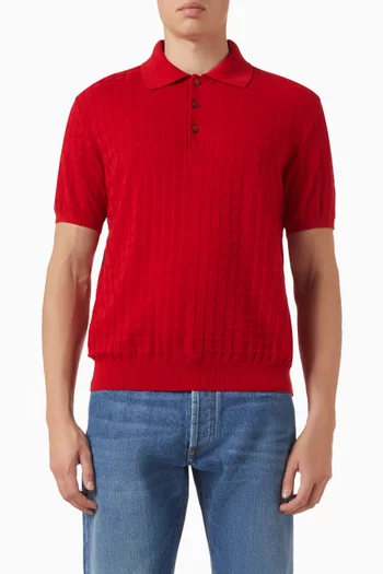 Polo Shirt in Wool-knit