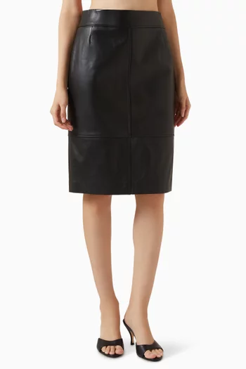 Slim-fit Pencil Skirt in Leather