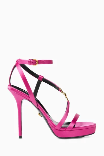 Medusa '95 Embellished 115 Sandals in Satin
