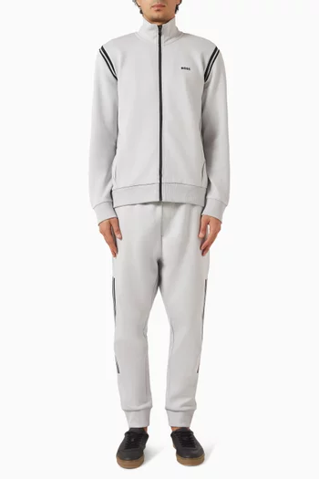 Tracksuit Set in Stretch-cotton