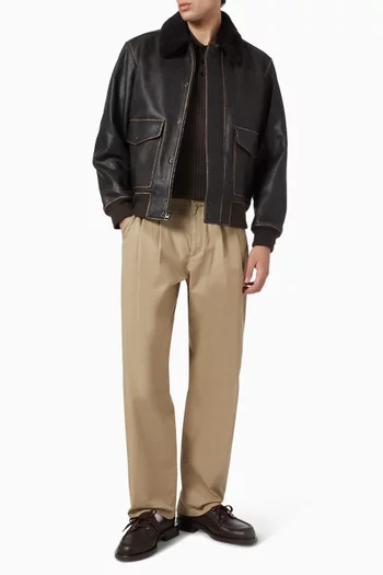 Manston Flight Jacket in Leather