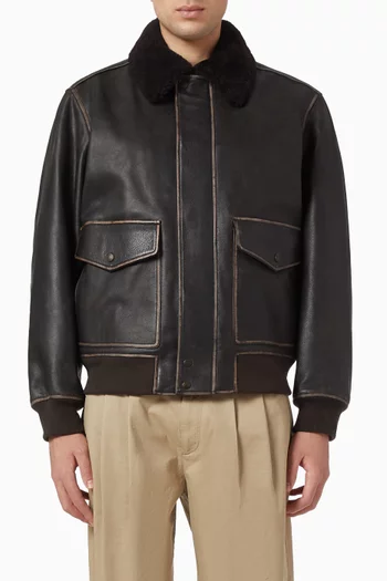 Manston Flight Jacket in Leather