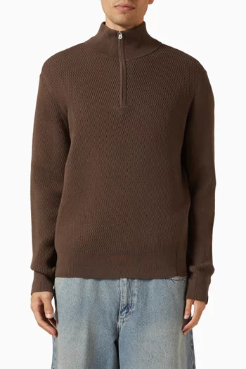 Danton Quarter-zip Sweater in Cotton