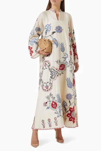 Imara Kaftan in Khaddi Silk