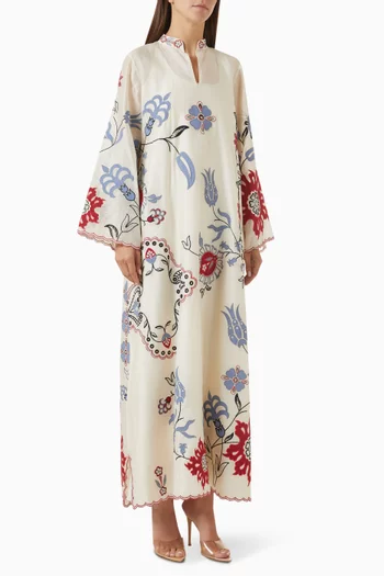 Imara Kaftan in Khaddi Silk