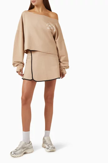 Brenda Wrap Skort in Cotton-blend