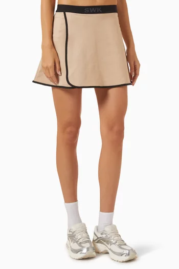 Brenda Wrap Skort in Cotton-blend