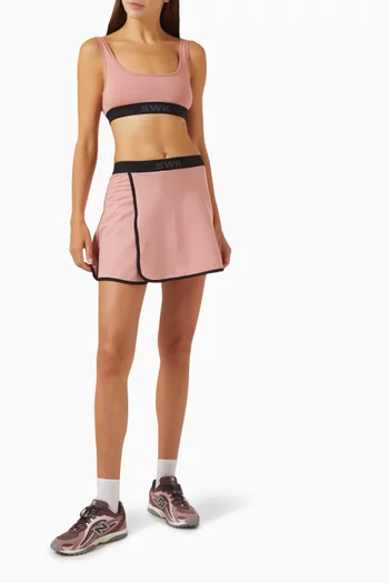 Brenda Wrap Skort in Cotton-blend