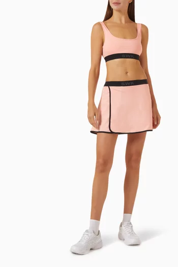 Brenda Wrap Skort in Cotton-blend