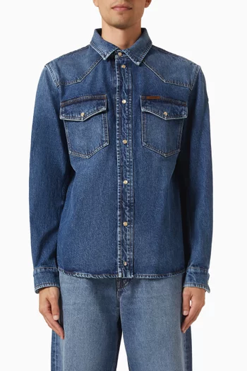 Shirt Jacket in Denim