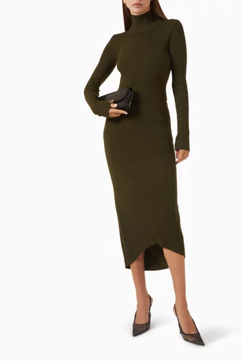 Fitted Midi Skirt in Knit